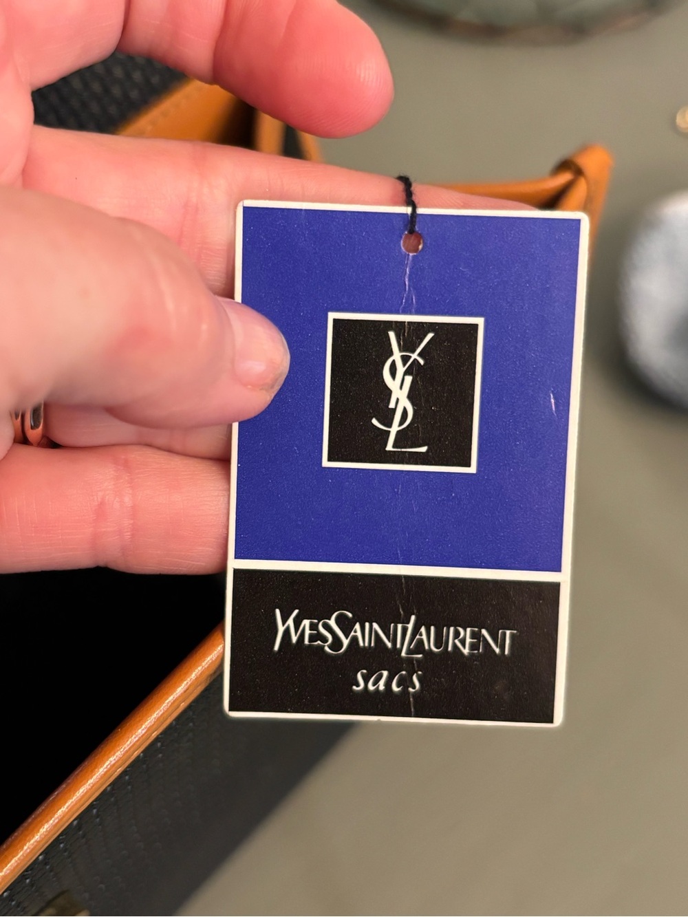 Vintage Yves Saint Laurent Black and Tan Clutch - Picture 12 of 12